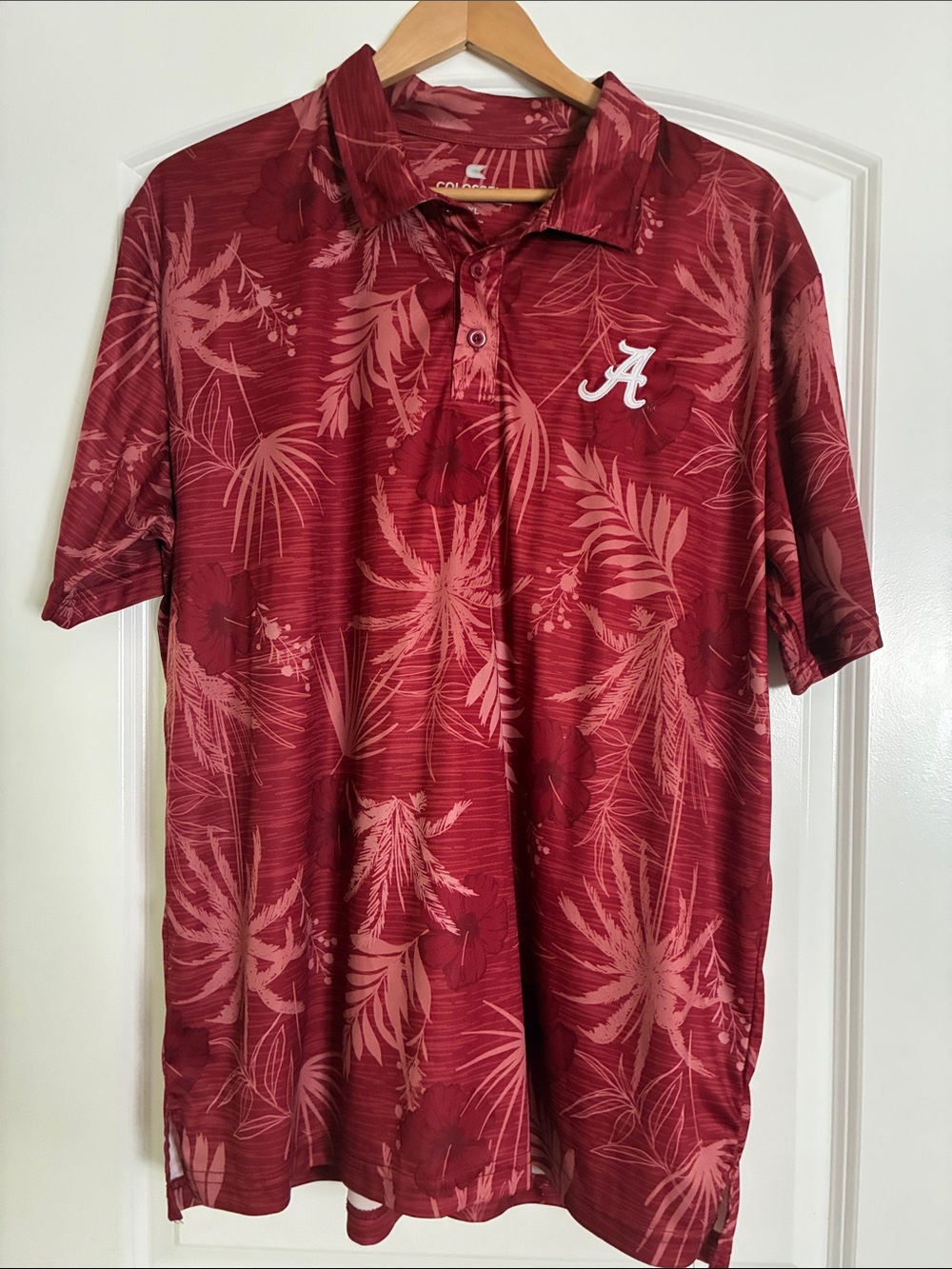 Alabama Crimson Tide Polo Hawaiian print XL